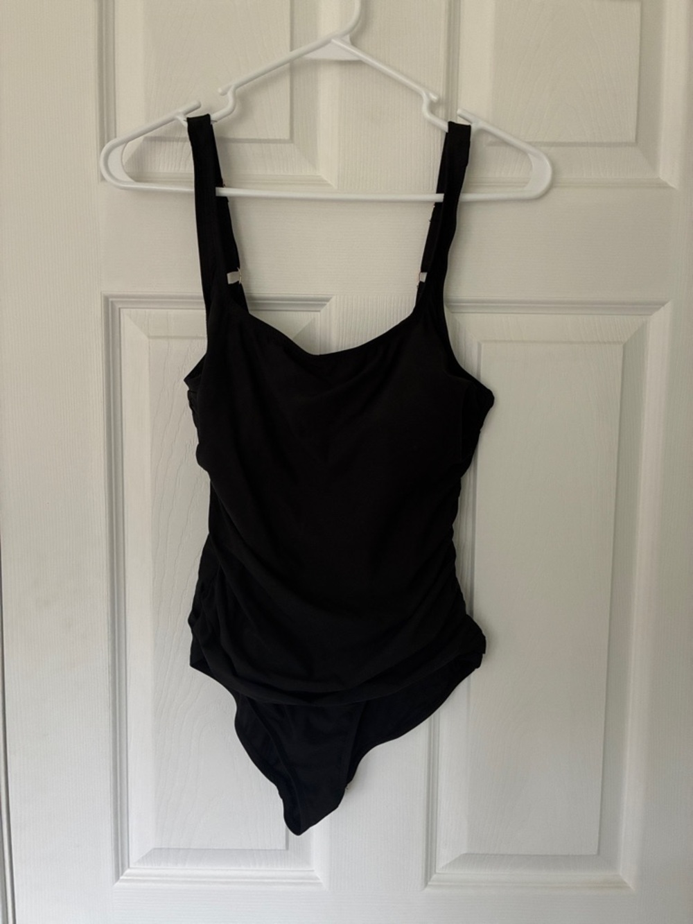 Anne Cole Black One-Piece Swimsuit with Tank Straps Medium